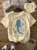 Whale Shark Print Beach Tee